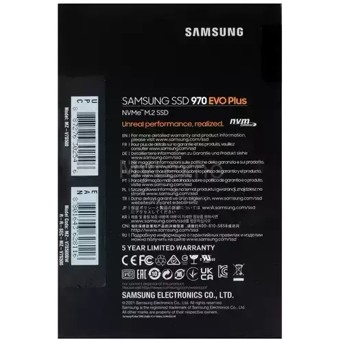 ТвердотельныйнакопительSamsung500Gb970EVOPLUSMZ-V7S500BW_4