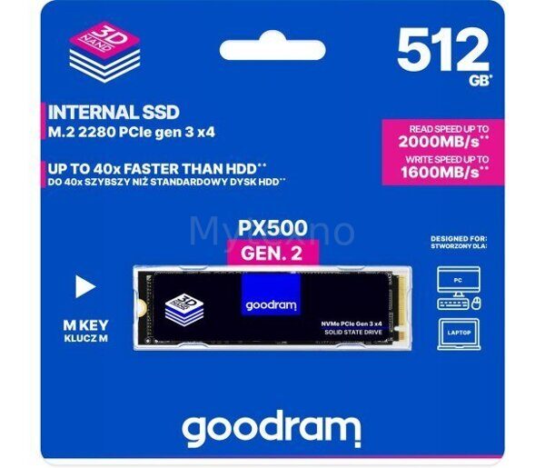 GOODRAM512GBM.2PCIeNVMePX500G2SSDPR-PX500-512-80-G2_4