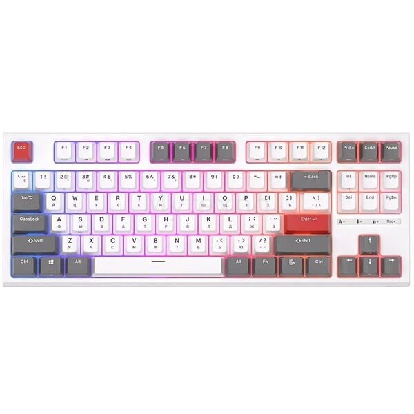 Клавиатура Royal Kludge RK-R87 White (Red Switch)