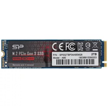 2000 ГБ M.2 NVMe накопитель Silicon Power P34A80  [SP002TBP34A80M28]