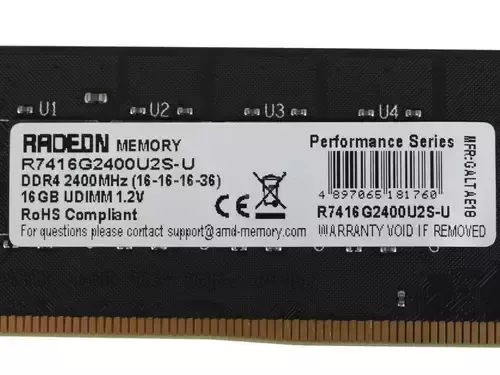 Оперативнаяпамять16Gb2400MHzAMDPERFOMANCESERIESBlack(R7416G2400U2S-U)_2