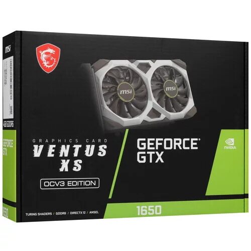 ВидеокартаMSIGeForceGTX1650D6VENTUSXSOCV3[GeForceGTX1650D6VENTUSXSOCV3]_9_5428793