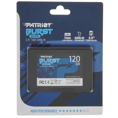 ТвердотельныйнакопительPatriot120GbMEMORYBURSTELITE(PBE120GS25SSDR)_4_46913