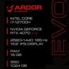 15.6 Ноутбук ARDOR Gaming EVO E15-I7ND400 черный [E15-I7ND400]