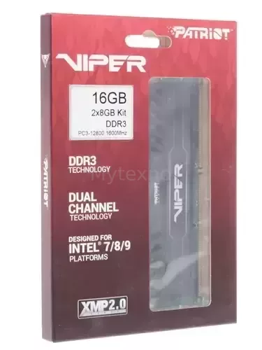 Оперативнаяпамять16Gb1600MHzPATRIOTVIPER3(PV316G160C9K)_4