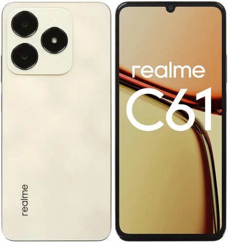 6.74 Смартфон realme C61 128 ГБ золотистый