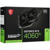 Видеокарта MSI GeForce RTX 4060 Ti VENTUS 2X BLACK E1 OC  [GeForce RTX 4060 Ti 8G VENTUS 2X BLACK E1 OC]