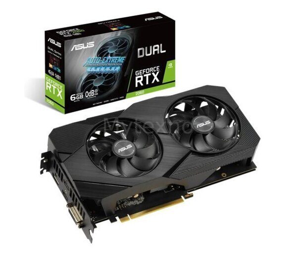 ASUS GeForce RTX 2060 DUAL EVO 6GB GDDR6 / DUAL-RTX2060-6G-EVO