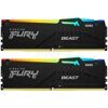 Оперативная память 32 Gb 5600 MHz Kingston FURY Beast RGB Black (KF556C40BBAK2-32)