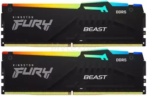 Оперативная память 16 Gb 4800 MHz Kingston FURY BEAST RGB (KF548C38BBAK2-16)