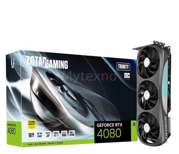 Zotac GeForce RTX 4080 Gaming Trinity OC 16GB GDDR6X / ZT-D40810J-10P