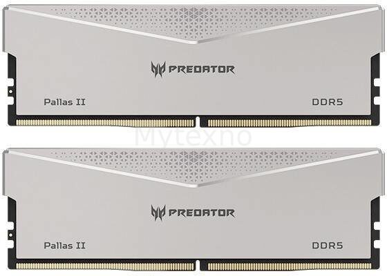 Оперативная память 64 Gb 6000 MHz Acer Predator Pallas II Silver PALLASII-64GB-6000-2R8-2X (BL.9BWWR.352)