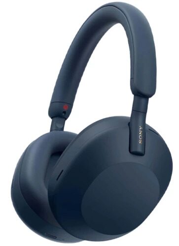 Беспроводные/проводные наушники Sony WH-1000XM5 синий