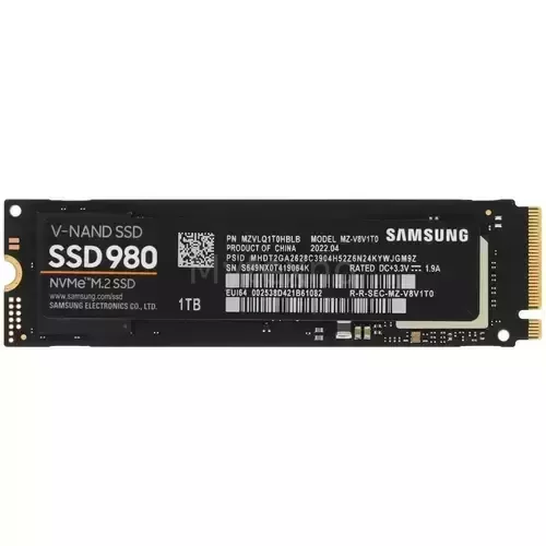 Твердотельный накопитель Samsung 1000 Gb 980 MZ-V8V1T0BW