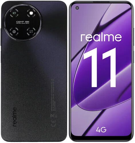 6.4 Смартфон realme 11 128 ГБ черный [631011000554]