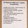 14 Ноутбук HP Spectre x360 14-eu0013dx черный [979L2UA]