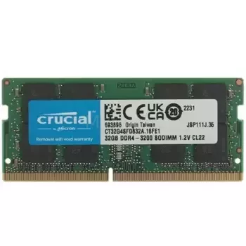 Оперативная память 32 Gb 3200 MHz CRUCIAL (CT32G4SFD832A)