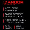 17.3 Ноутбук ARDOR GAMING NEO G17-I5ND301 черный [G17-I5ND301]