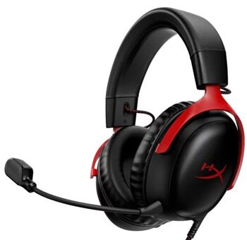 Проводные наушники HyperX Cloud III красный